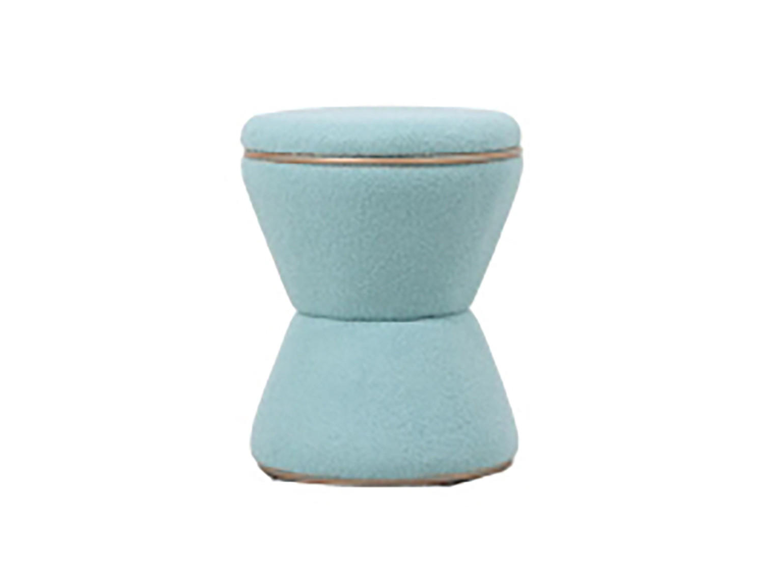 HOCKER Gustar 38.5/38.5/43 cm - Blau, Textil (38.5/43/38.5cm) - Leitmotiv