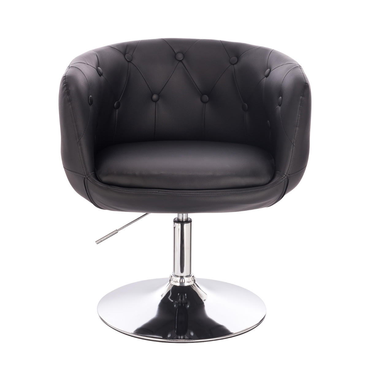 COCKTAILSESSEL PANAMA Kunstleder Schwarz - Silberfarben/Schwarz, Textil (55/78/61cm) - SVITA