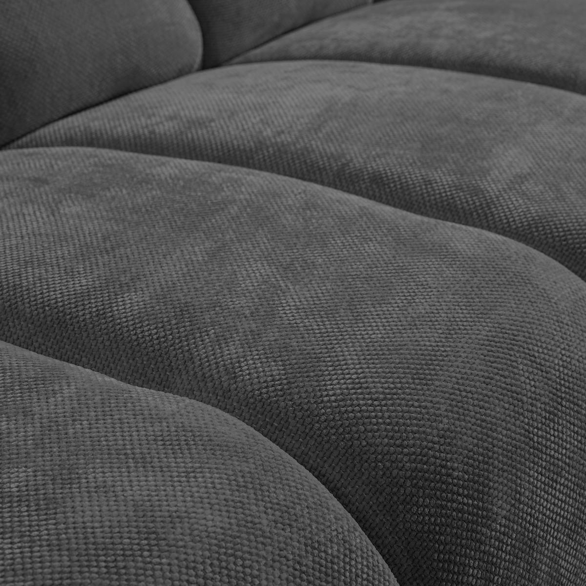 2-SITZER SOFA Volare ohne Schlaffunktion Anthrazit - Anthrazit/Schwarz, Textil/Metall (160/83/98cm) - Beautysofa