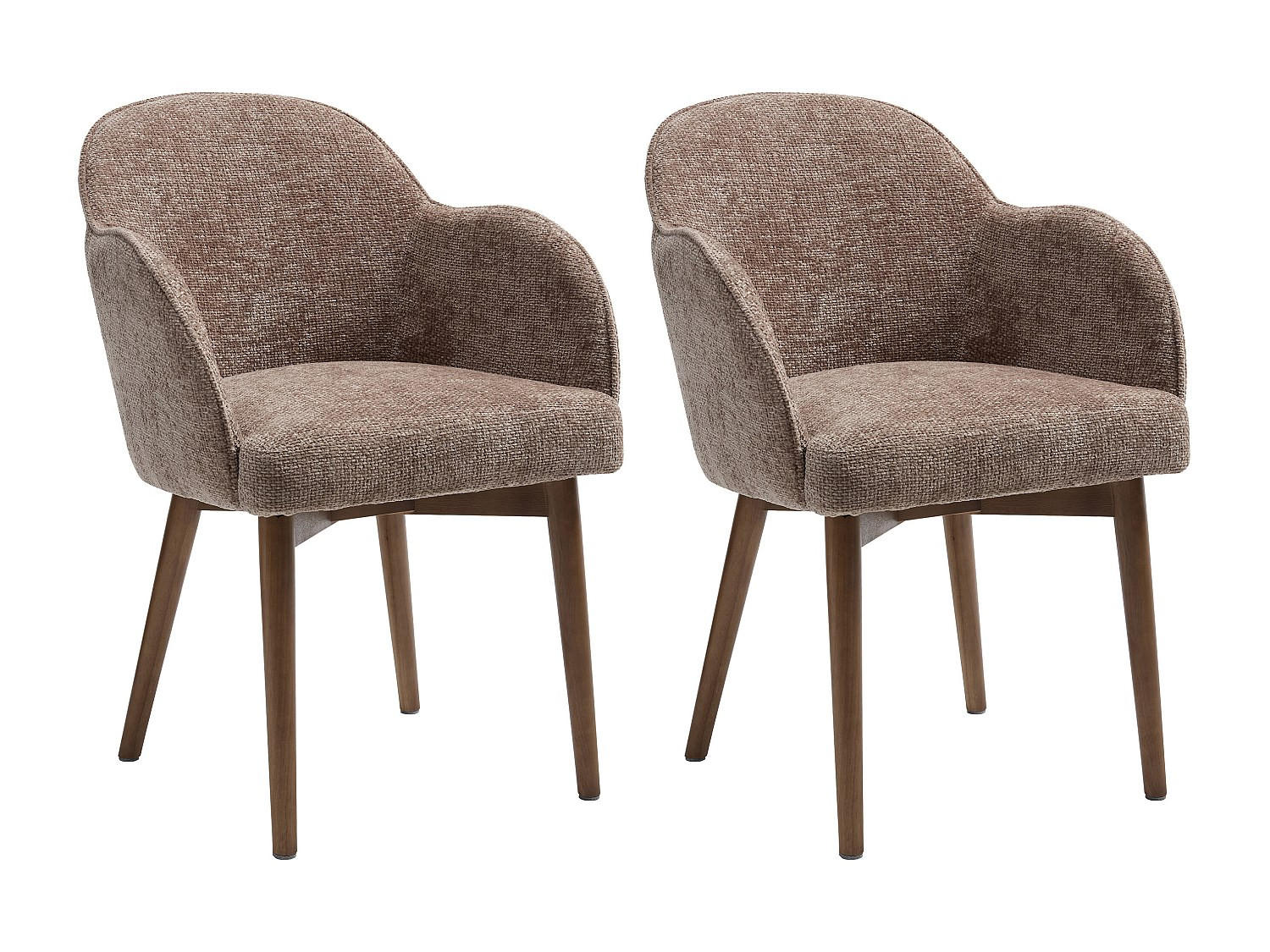 STUHL - 58 cm x 60 cm - stoff - taupe Modinia - Taupe, Textil (58/84/60cm) - Vente-Unique