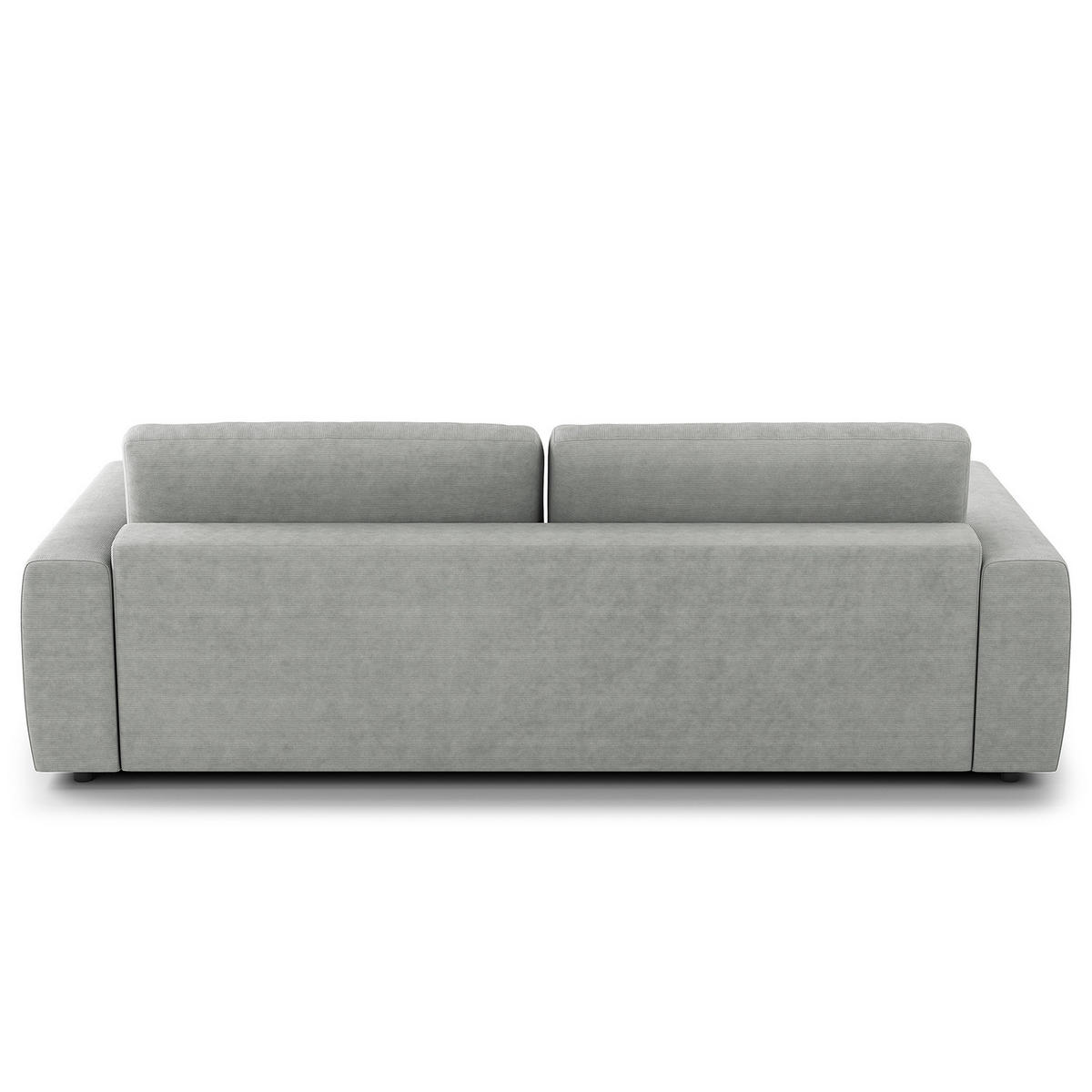 3-SITZER SOFA - Schwarz/Grau, Kunststoff/Textil (252/80/117cm) - home24
