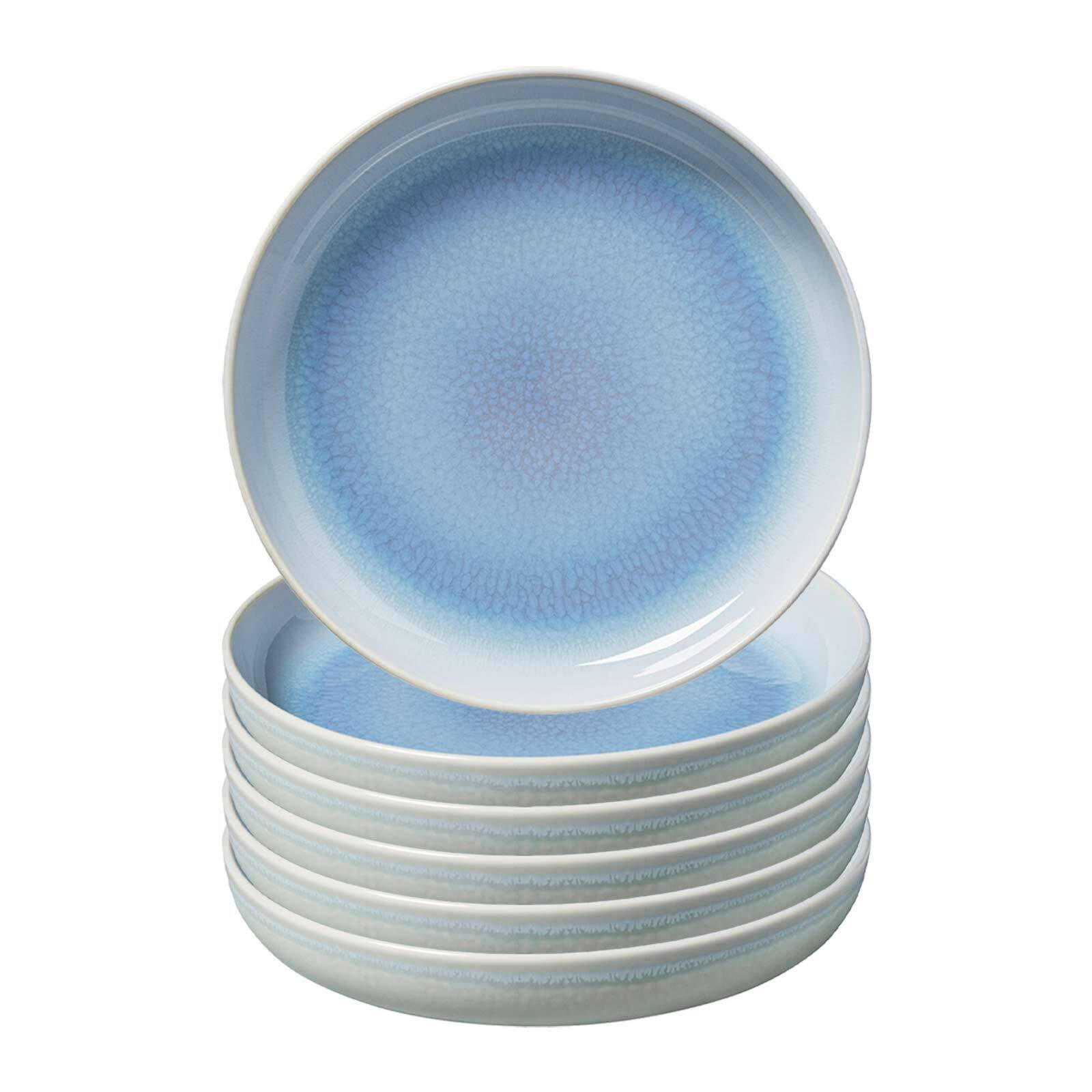 SUPPENTELLER Crafted Blueberry ø 21,9 cm 6er Set - Türkis, Keramik (21.9cm) - like.Villeroy & Boch