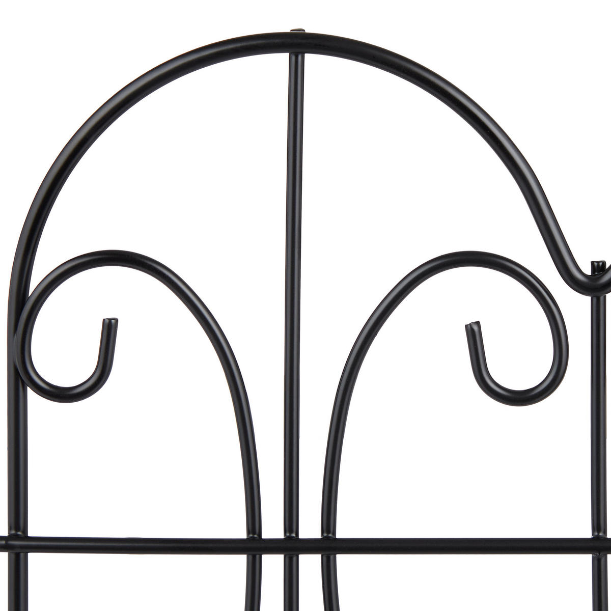 4XBEETEINFASSUNG - Schwarz, Metall (39/28.5/1cm) - Relaxdays