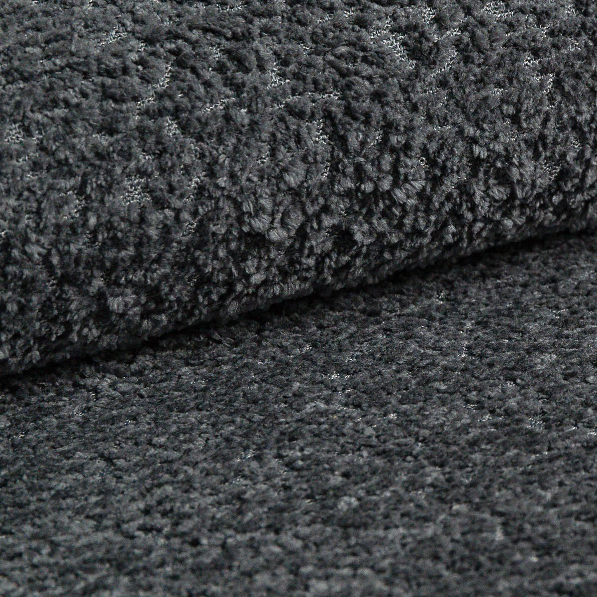 ECKSOFA VELOS Dunkelgrau L - Links Bouclé - Dunkelgrau/Schwarz, Kunststoff/Textil (168/260cm) - Luxkor24