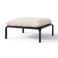 GARTENHOCKER Worcully Beige/Schwarz mit wasserabweisendem Stoff, 75 x 72 cm - Beige, Textil (75/42/72cm) - Selsey