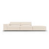 SOFA Jodie aus Samt leichtes beige 3 Sitzplätze - Beige, Textil (262/70/102cm) - Micadoni