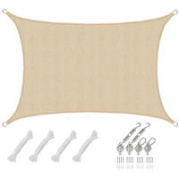 SONNENSEGEL Luftdurchlässig 400/300 cm Beige - Beige, Kunststoff (300/400cm) - Amanka