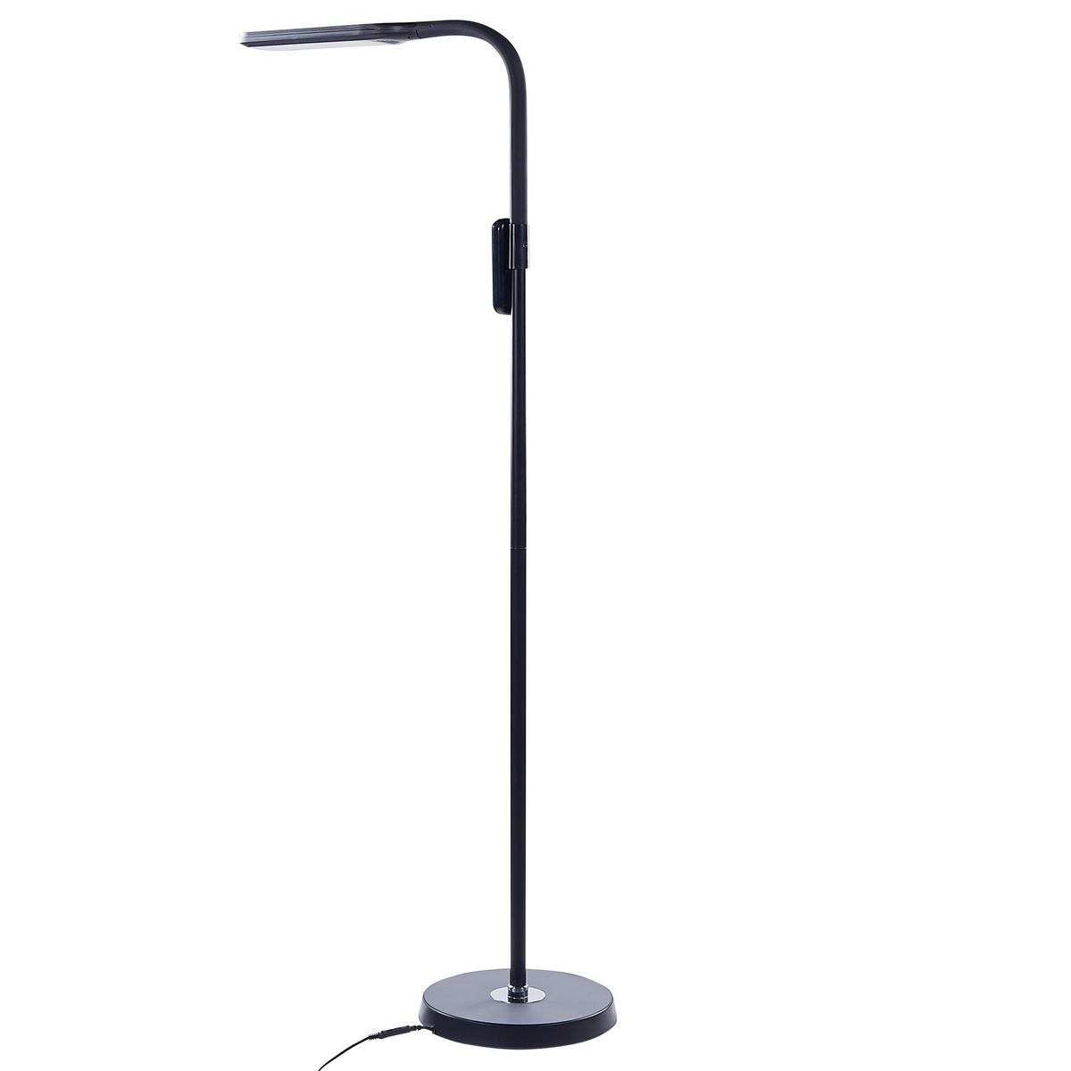 STEHLAMPE Aries 27/40/160 cm - Schwarz, Kunststoff (27/27/160cm) - Beliani