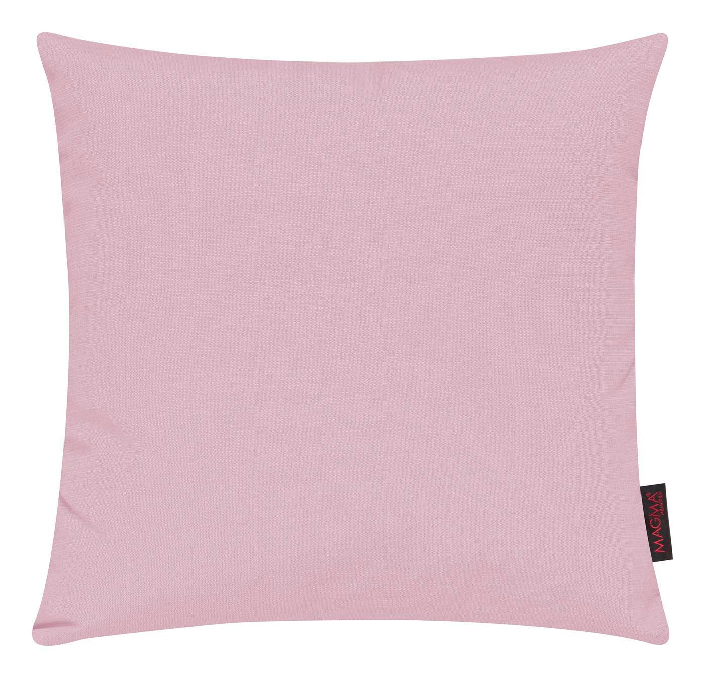 KISSENHÜLLE 2er Set Fino uni 40/40 cm - Altrosa, Textil (40/40cm) - Magma Heimtexx