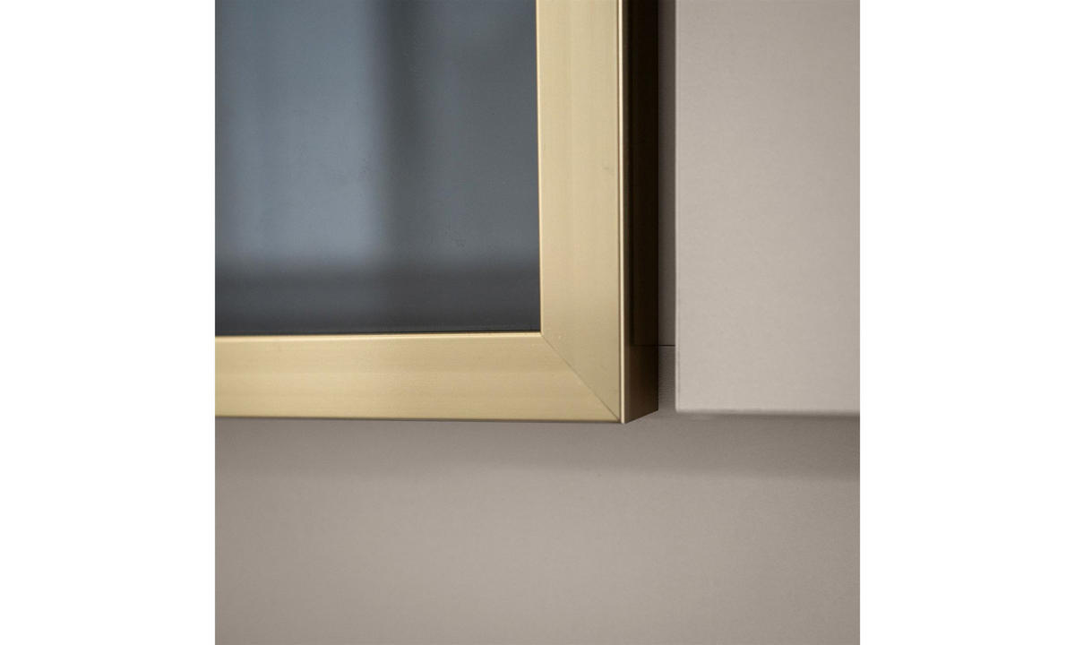 KLEIDERSCHRANK ATRIUM GOLD 200/57/210 cm Goldchrom-Griffe ohne LED-Beleuchtung - Kaschmir/Goldfarben, Holzwerkstoff (200/210/57cm) - Lookway