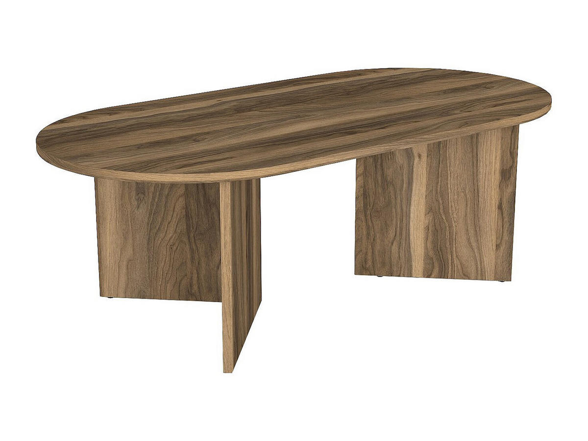 COUCHTISCH - 120 cm x 60 cm - holz - naturfarben dunkel Topania - Dunkelbraun, Holz (60/120/39.6cm) - Vente-Unique