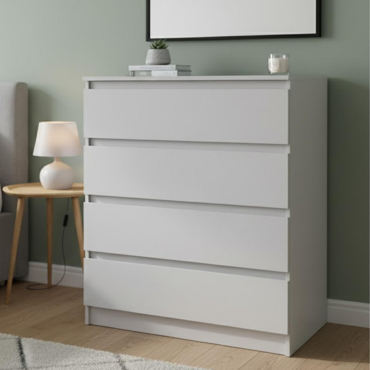 KOMMODE in 76 cm Breite in Kaschmir - Kaschmir, Holzwerkstoff (76/87/35cm) - Home Collective