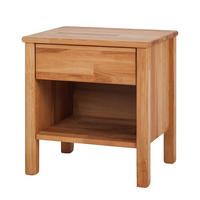 NACHTKOMMODE - Kernbuche massiv - Kernbuche, Holz (47/49/37cm) - home24