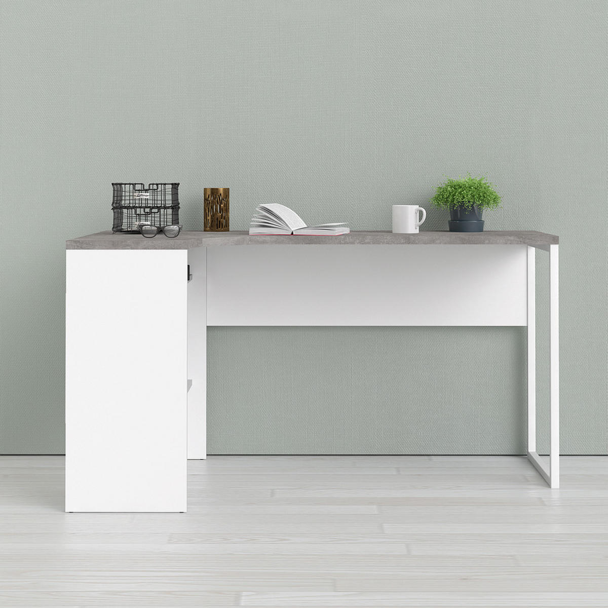 SCHREIBTISCH Weiß - Weiß, Holzwerkstoff (81/145/77cm) - ebuy24