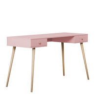 SCHREIBTISCH VALERIO 135/55/79 cm, Rosa - Rosa, Naturmaterialien/Holzwerkstoff (55/135/79cm) - Idohome