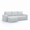 ECKSOFA MIT SCHLAFFUNKTION ABRIELLE BONELL Grau - Grau, Textil (144/237cm) - Mebligo