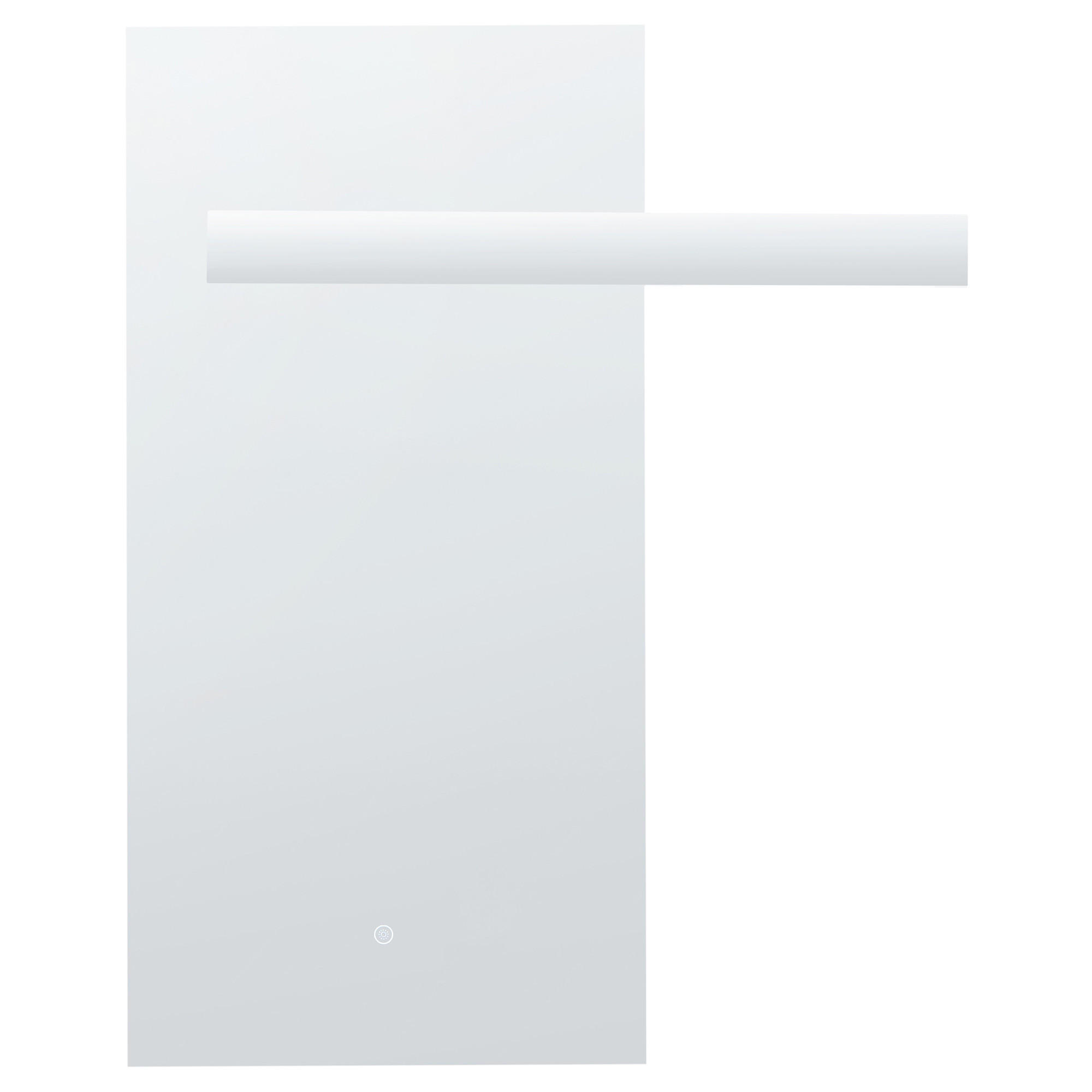 OGLINDĂ DE BAIE CU LED 83/100 cm argintie Maux