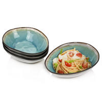 PASTATELLER SET CAPRI - 4 teilig aus Steingut - Pastellblau, Keramik (24cm) - Sänger