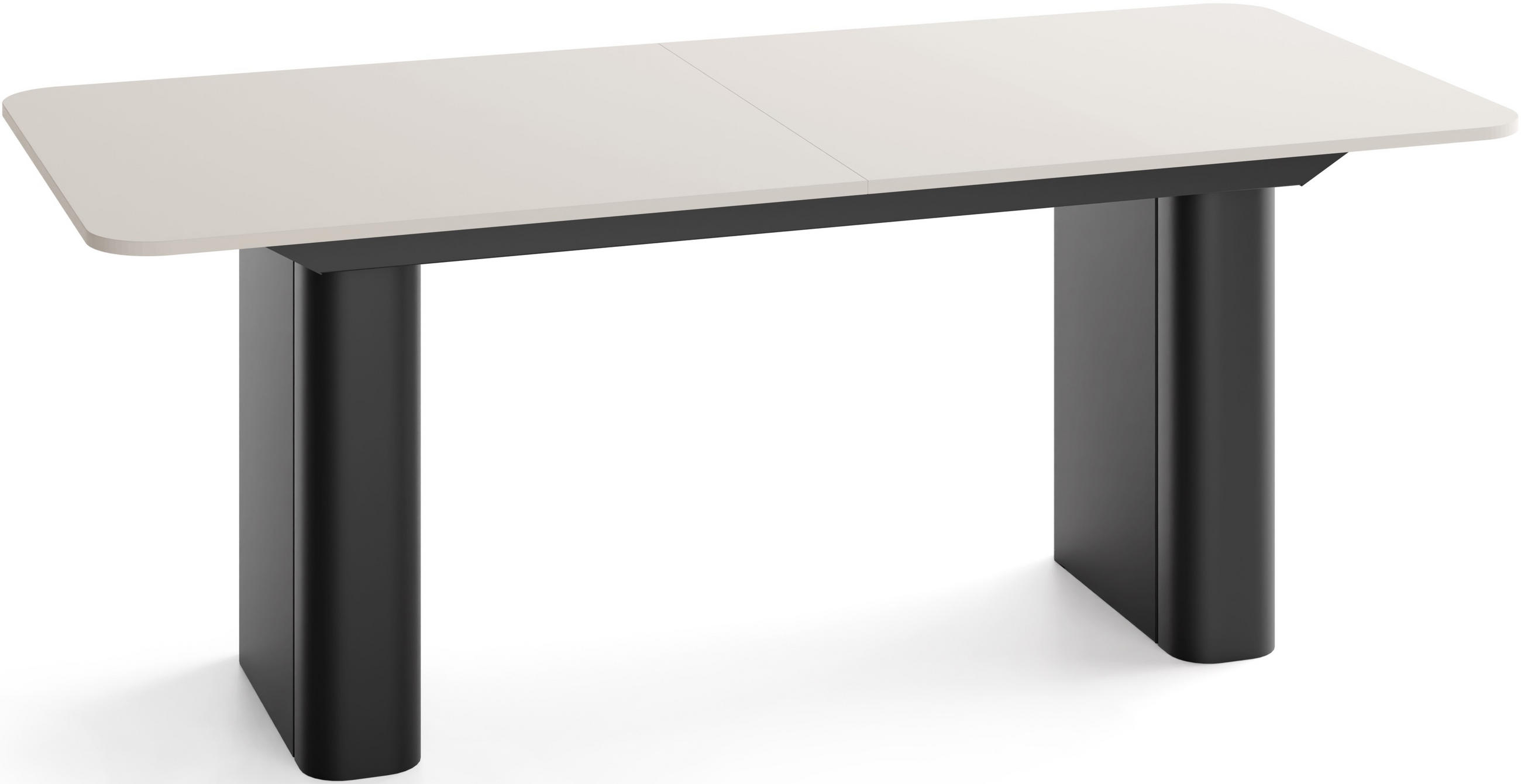 ESSTISCH Riven rechteckig ausziehbar verlängerbar mit Butterfly-Auszug, Kaschmir 180-276/90/76 cm - Kaschmir/Beige, Holzwerkstoff/Metall (90/276/76cm) - WFL GROUP
