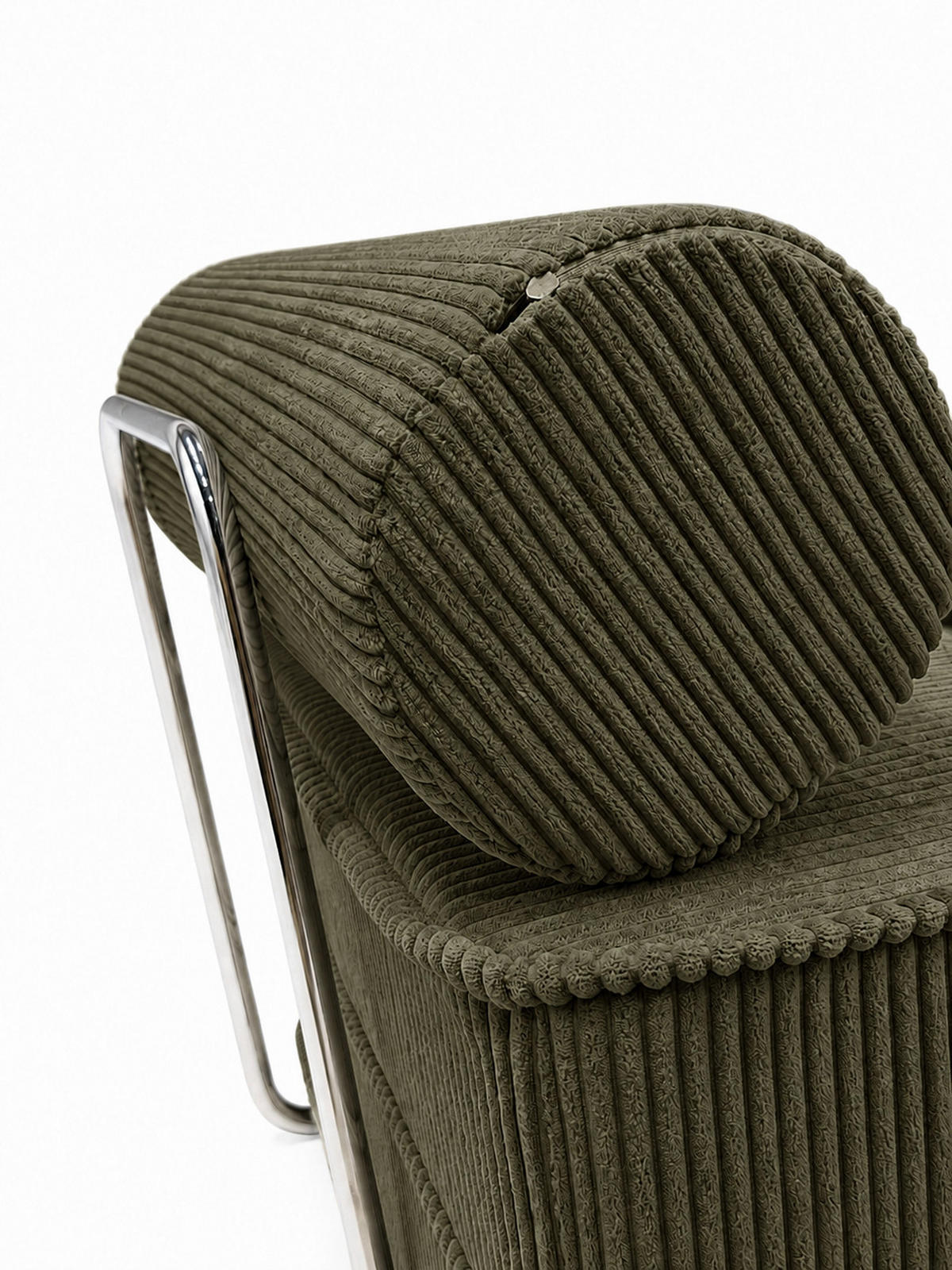 BODENSESSEL für Erwachsene aus geripptem Stoff - Grau, Textil (80/62/95cm) - SURB