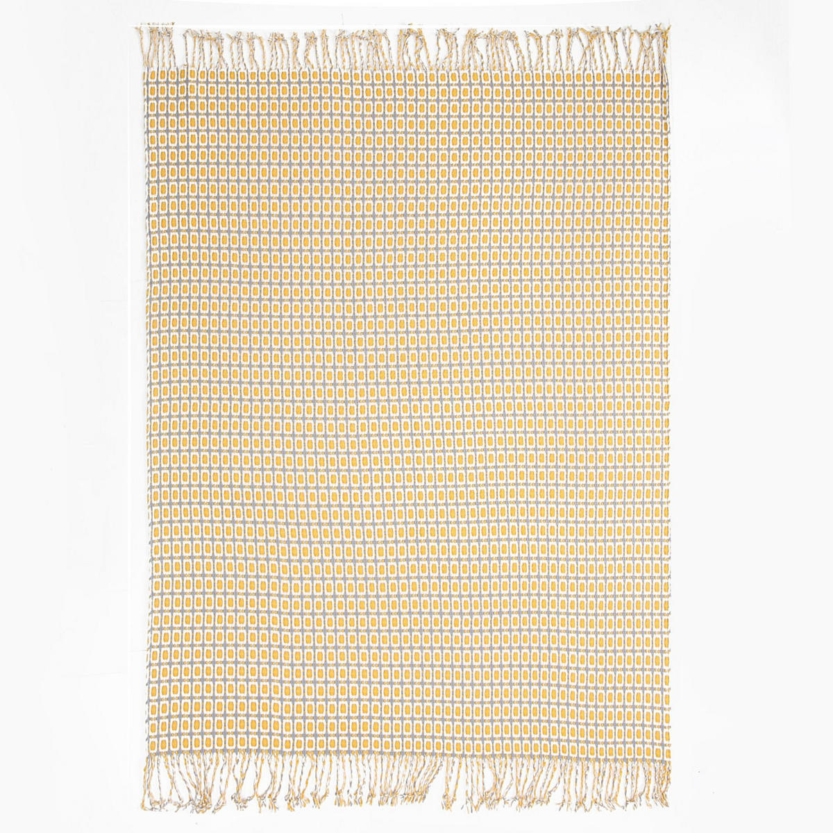 WOHNDECKE – 130 x 152 cm – Gelb - Gelb, Textil (150/130cm)