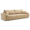 SCHLAFSOFA ALOO, Sofa mit Schlaffunktion und Bettkasten, Farbe: Taupe, Bouclé-Stoff - Taupe, Textil (248/88/105cm) - Sepro Meble