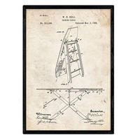 POSTER Bügelbrett Patent A3 Rahmenlos - Klar, Papier (29.7/5/42cm) - Nacnic
