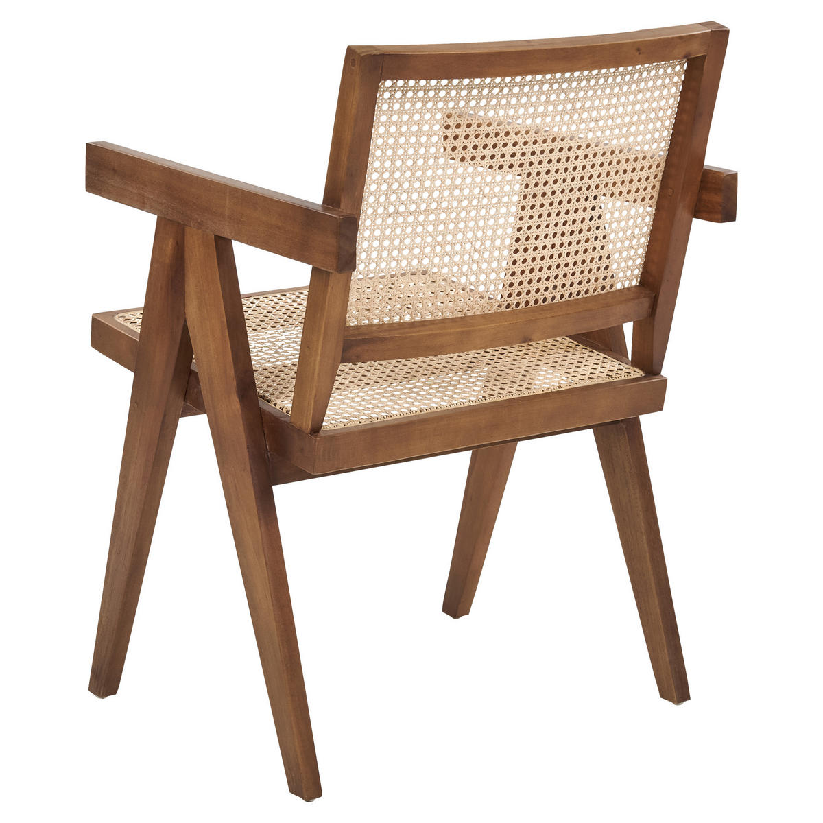 STUHL Mahagoniholz Braun Westbrook - Naturfarben, Holz (55/82/52cm) - Beliani