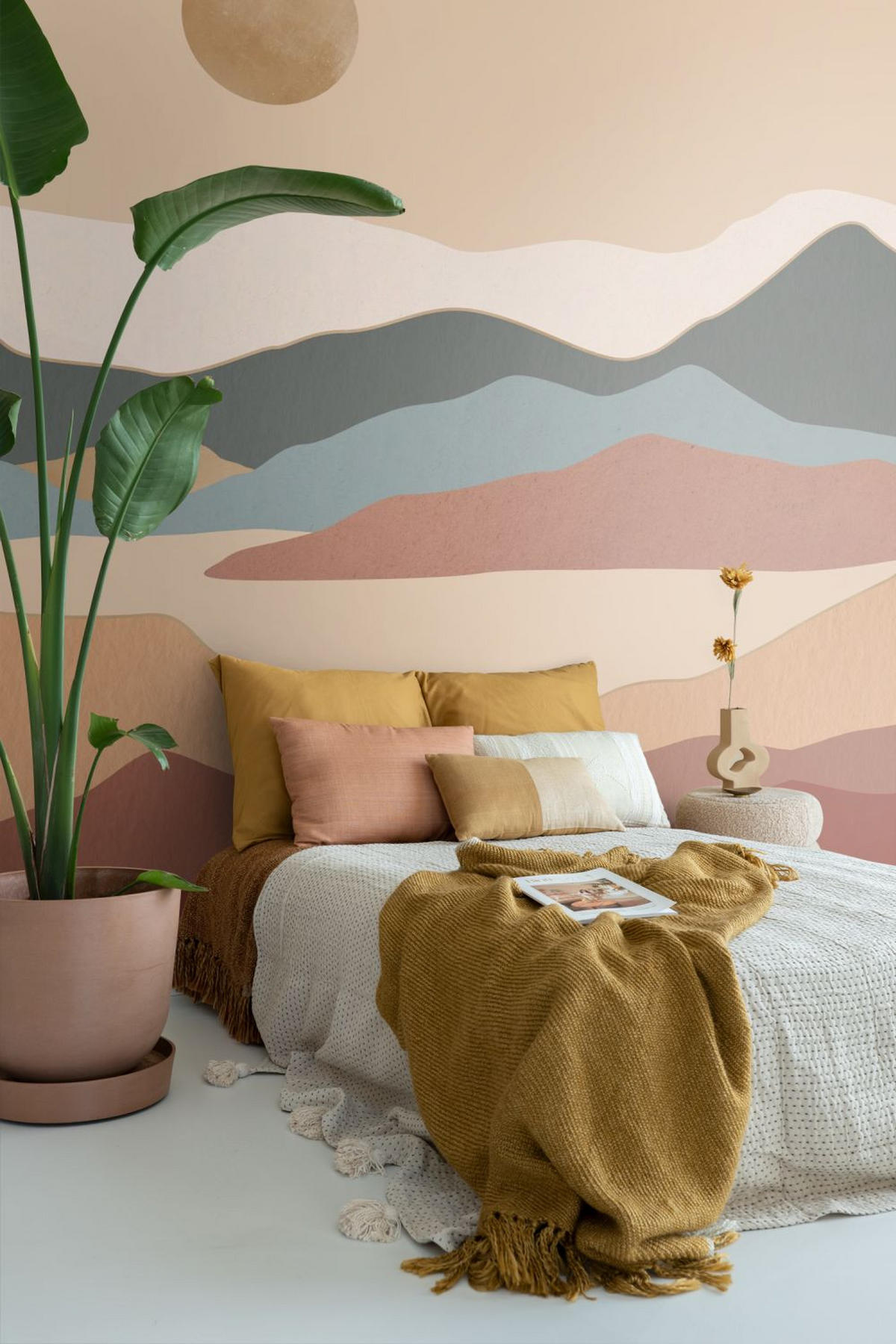 FOTOTAPETE Wüstenlandschaft 250 x 279 cm - Terracotta, Papier (250/279cm) - ESTAhome