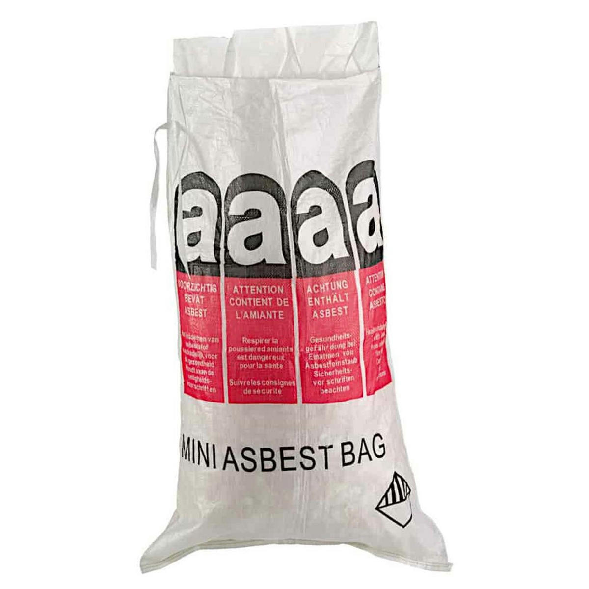 ASBESTSACK Mini, 70x110 cm, 120 Liter - Weiß, Kunststoff (70/110/110cm) - BONI-SHOP