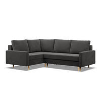 ECKSOFA Blank links grau - Grau, Textil (223/172cm) - SIMKAM Furniture