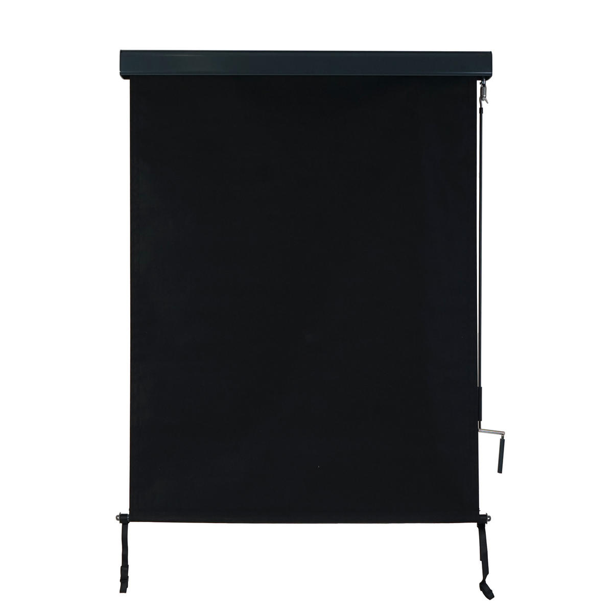 VERTIKALMARKISE Schwarz - Schwarz, Textil (100/250/8cm) - MCW