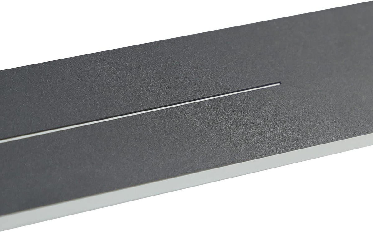 LED WANDLEUCHTE Raum - Schwarz, Metall (5/4/100cm) - Nettlife