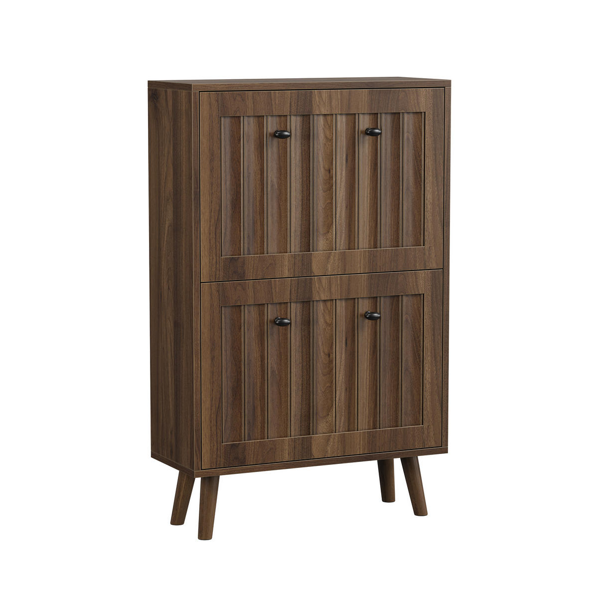 SCHUHSCHRANK Nussbaumfarben 60/24/95 cm - Walnussfarben, Holzwerkstoff (60/95/24cm) - PANGIVO