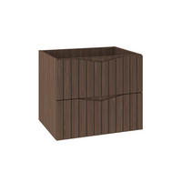 WASCHTISCHUNTERSCHRANK 60cm Siena Holz und Schwarz - Schwarz, Holzwerkstoff (60/50/45.8cm) - Petits-meubles