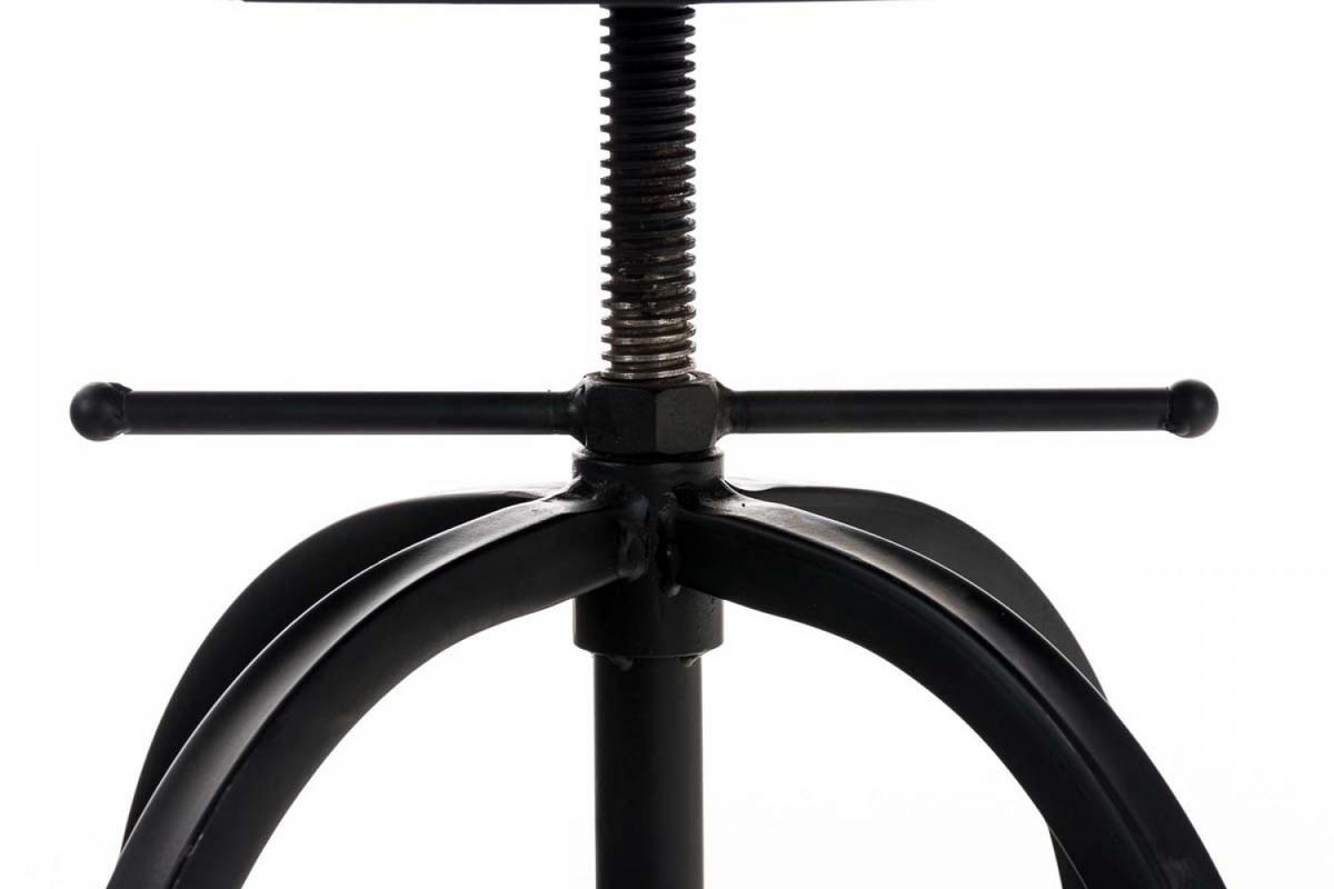 BARHOCKER Metall schwarz - Schwarz, Textil/Metall (45/73/45cm) - CLP