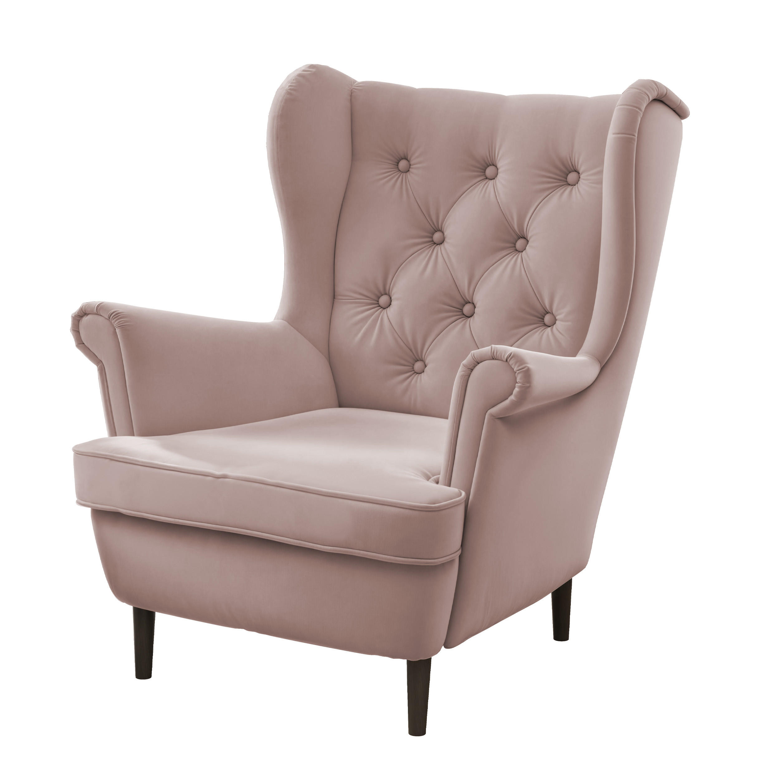 OHRENSESSEL SCANDI - Rosa, Holz (75/103/60cm) - Idohome