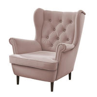 OHRENSESSEL SCANDI - Rosa, Holz (75/103/60cm) - Idohome