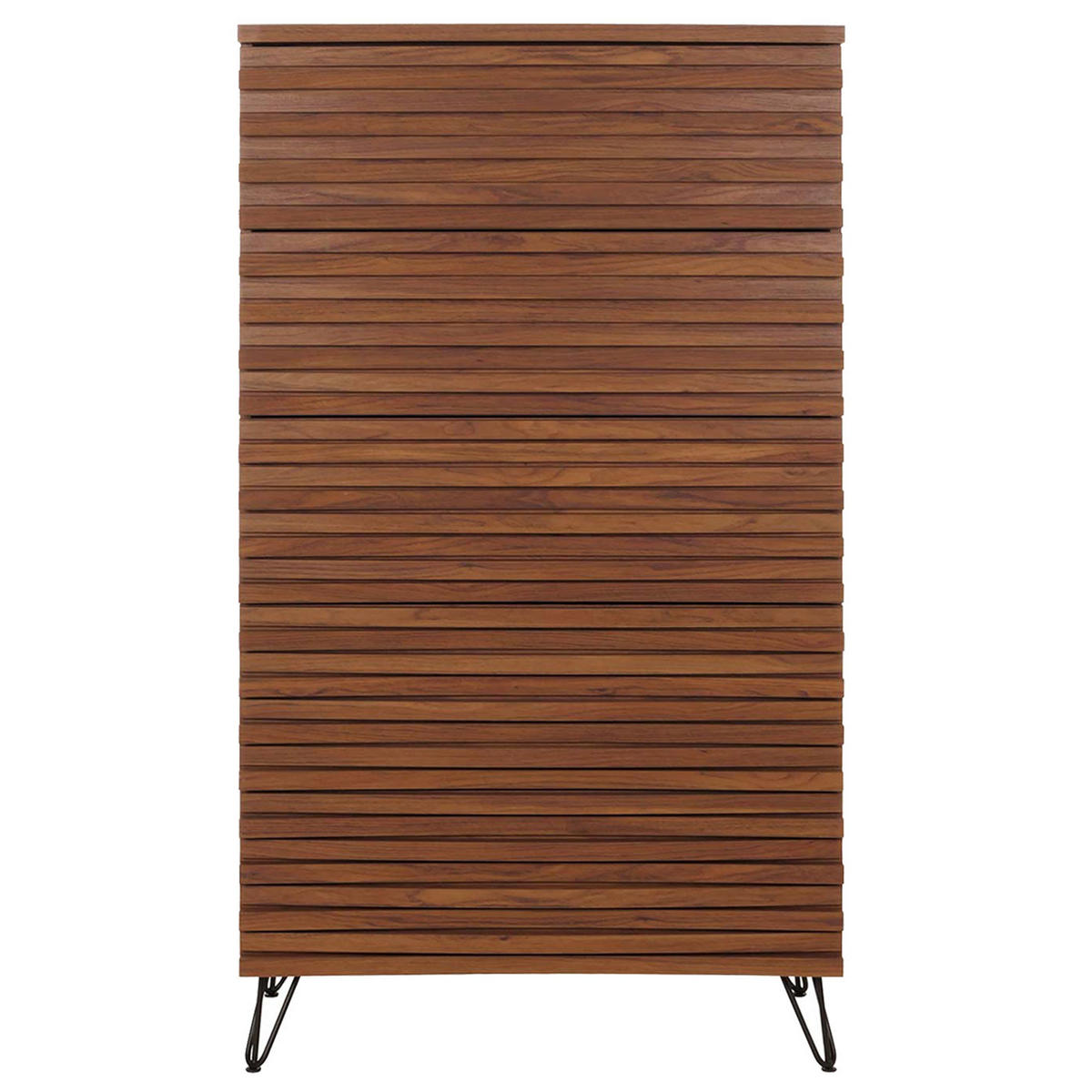 KOMMODE Walnuss Dekor - Walnussfarben, Holzwerkstoff (80/145/44cm) - MCW