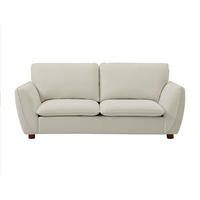 SOFA - 3 Personen - stoff - gebrochenes weiß Menardia - Weiß, Holz/Textil (207/92/89cm) - Vente-Unique