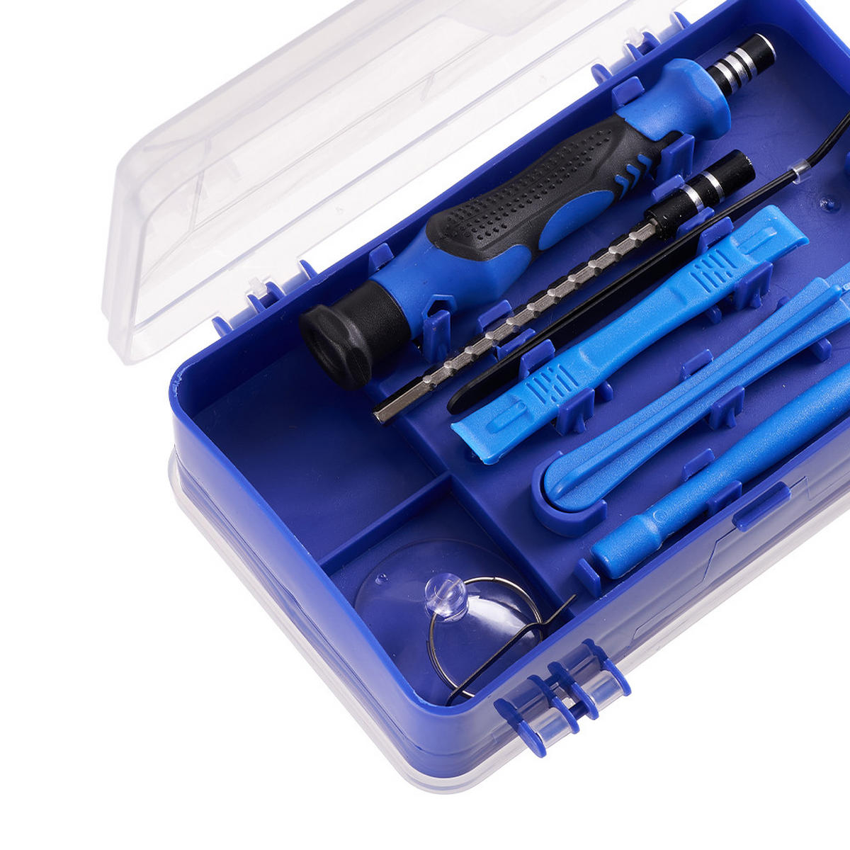 SCHRAUBENDREHER-SET für Feinmechaniker 115-in-1 multifunktionales in Blau - Blau, Metall (10.5/17.8/5.1cm) - Livingandhome