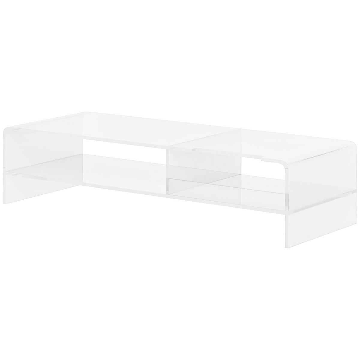 MONITORSTÄNDER DE-09032 Transparent - Transparent, Kunststoff (50.8/19/12cm) - ComfortXL