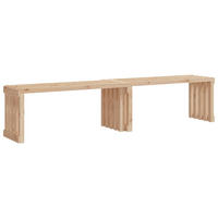 GARTENBANK Ausziehbar 212,5x40,5x45 cm Massivholz Kiefer - Braun, Holz (212.5/45/40.5cm) - furnicato