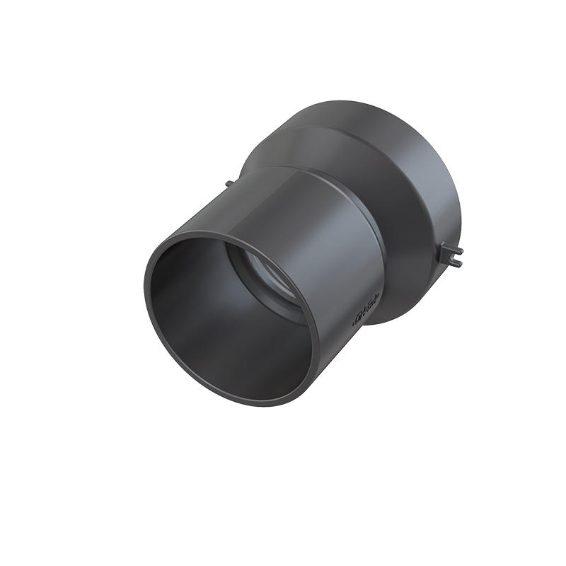 ANSCHLUSSSTÜCK seitlich DN50 für Entwässerungsrinne - Schwarz, Metall (7/7/8cm) - Alcadrain