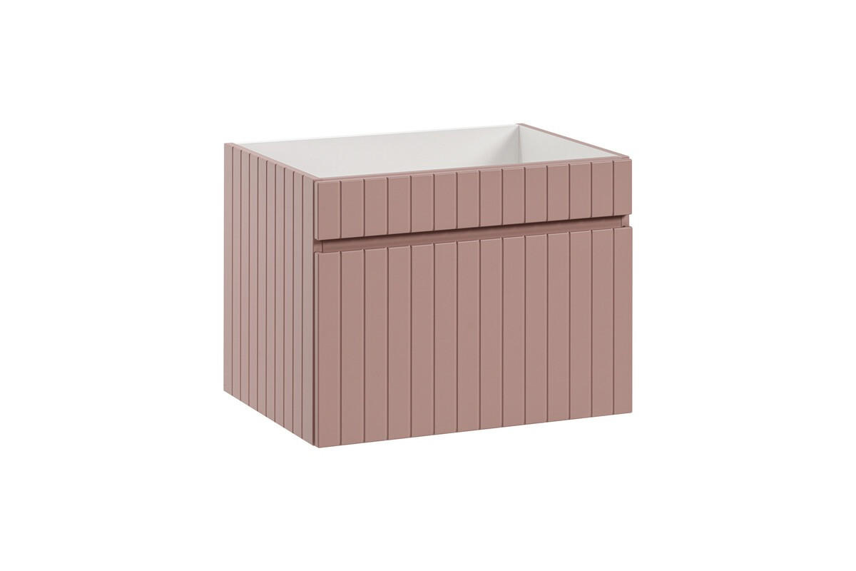 BADMÖBEL-SET 5 Teile - Iconic Rose I BM47 in Antique Rose/Weiß - Rosa, Holz (60/160/46cm)