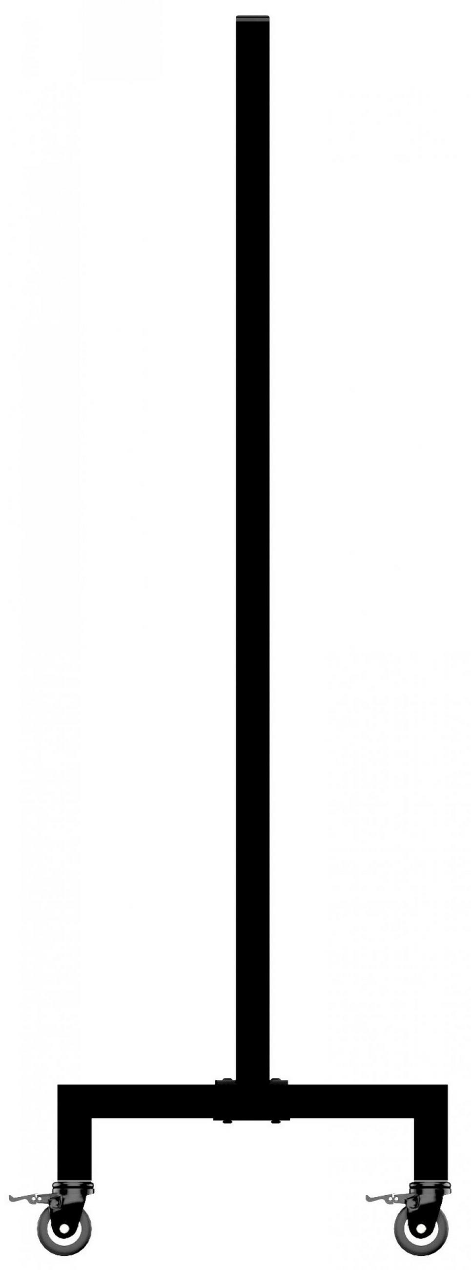 KLEIDERSTÄNDER 150x38x120-schwarz-Edelstahl - Schwarz, Metall (150/120/38cm) - CLP