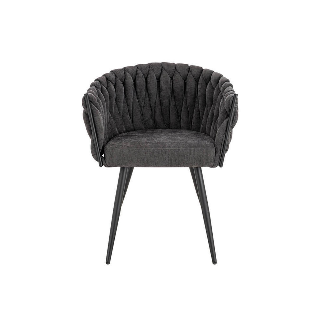ESSZIMMERSTUHL AYLA - Dunkelgrau, 2 - Dunkelgrau, Kunststoff (62/79/51cm) - Home Deluxe