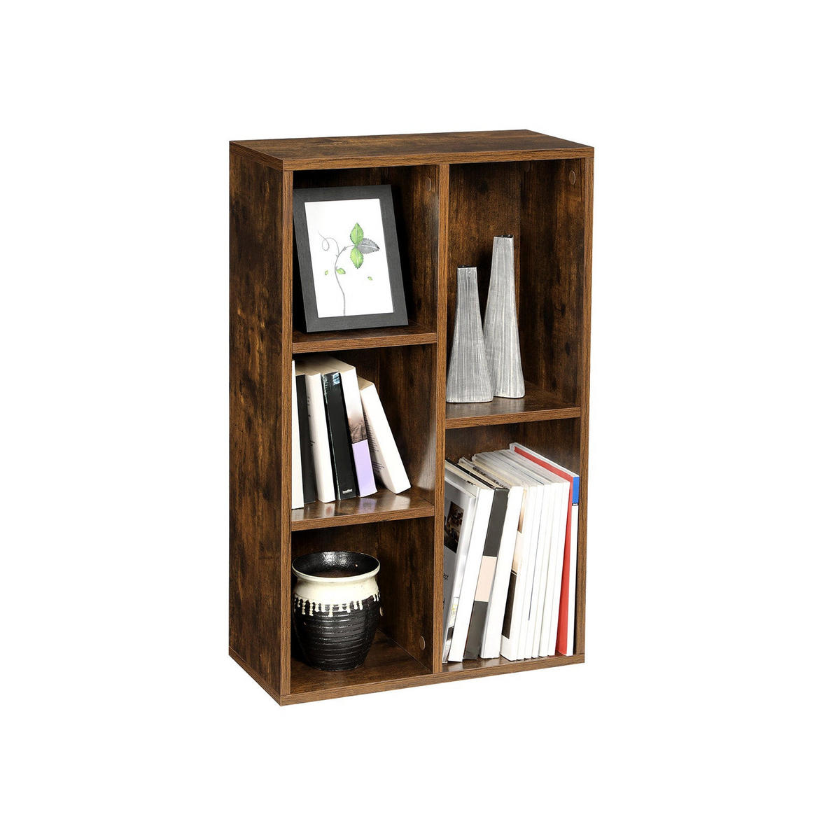 BÜCHERREGAL - Braun, Holzwerkstoff (24/80/50cm) - Hansiro