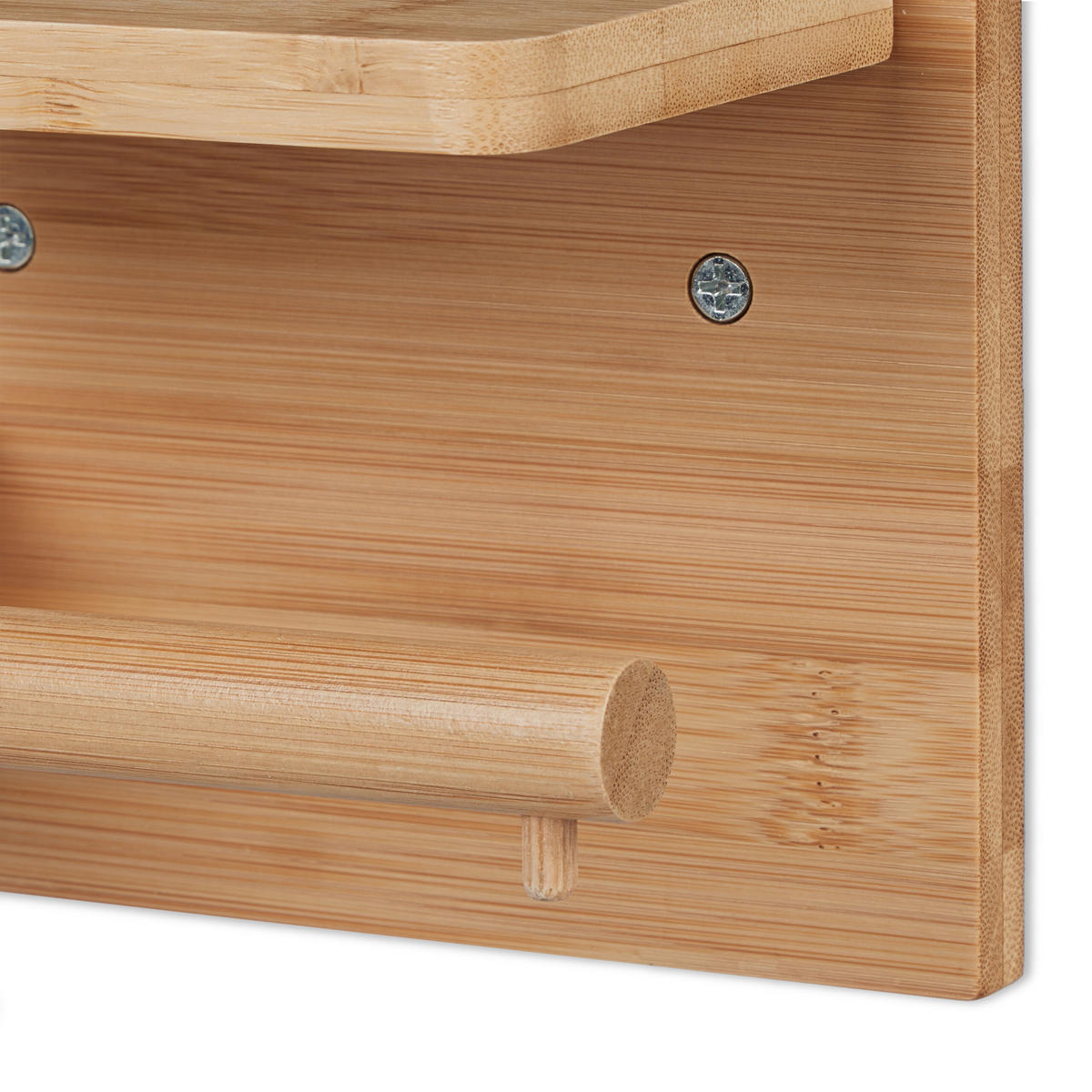 TOILETTENPAPIERHALTER - Hellbraun, Holz (16/12/10cm) - Relaxdays