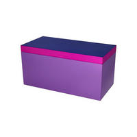 AUFBEWAHRUNGSBOX Neo M, MDF, Dunkelblau / Neon Lila, 26 x 13 cm - Blau, Holzwerkstoff (14.5/26/14.5cm) - Gift Company